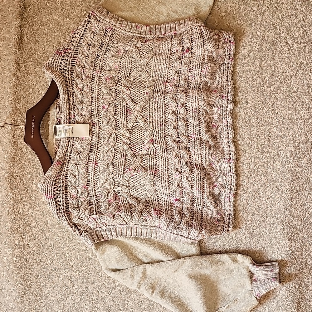 Free People Honey Cable Pullover Sweater Xs View 6